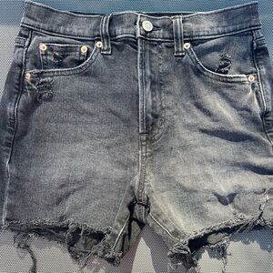 gap • distressed high rise shorts size 4